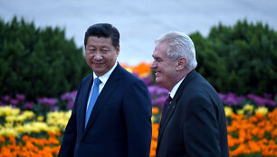 Xi Jinpingas ir Milo&scaron;as Zemanas