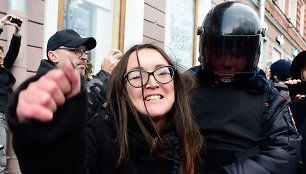 Protestai Rusijoje dėl įkalintų paauglių