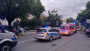 Lenkijos policija ir greitoji pagalba