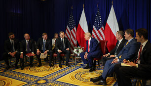 Andrzejus Duda ir Donaldas Trumpas