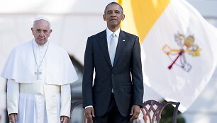 Popiežius Pranci&scaron;kus ir Barackas Obama