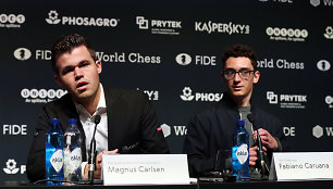 Magnusas Carlsenas ir Fabiano Caruana