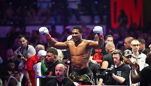 Anthony Joshua prie&scaron; Kristianą Prengą