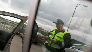 Policijos reido akimirka