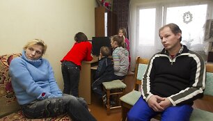 Daugiavaikė &scaron;eima gyvenanti Ukmergės rajone, &Scaron;ventupės kaimelyje.