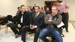 Iš kairės: Markas Borisniovas, Andrejus Daščenka, Maksimas Chaninas