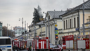 Gaisras Valstybiniame A.Pu&scaron;kino vaizduojamojo meno muziejuje Maskvoje