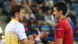 Stanislasas Wawrinka ir Novakas Džokovičius