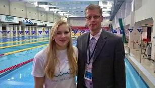 Rūta Meilutytė ir Kauno meras Andrius Kupčinskas