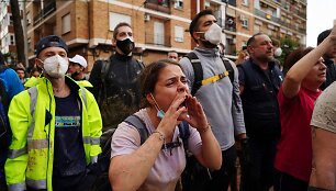 Įnir&scaron;ę Valensijos regiono gyventojai / MANAURE QUINTERO / AFP