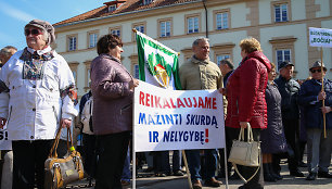 Pensininkams atstovaujančių organizacijų mitingas