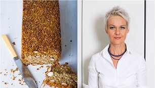 Nida Degutienė ir jos kepta duona be miltų