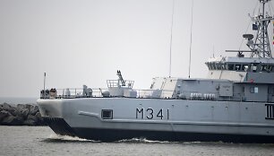 Sekmadienį į Klaipėdos uostą atplaukė Lietuvos karininko vadovaujamas NATO nuolatinės parengties prie&scaron;mininių laivų 1-os grupės junginys