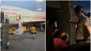 Į Turkiją skridęs keleivis atidarė avarines lėktuvo duris
