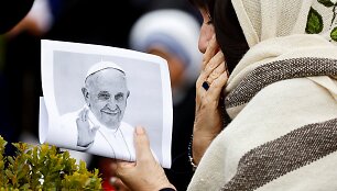 Prie Romos Gemelli (Džemelio) ligoninės / Vincenzo Livieri / REUTERS