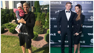 Arvydas Novikovas su &scaron;eima