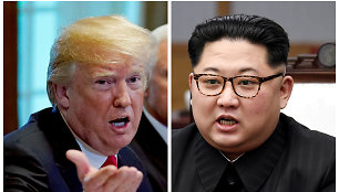 Donaldas Trumpas ir Kim Jong Unas