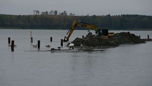 Kuršių mariose kasama tranšėja