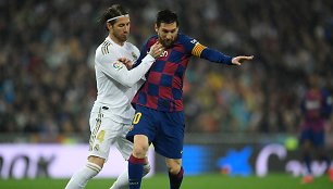 Sergio Ramosas ir Lionelis Messi