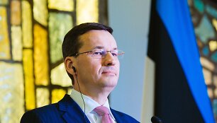 Lenkijos vyriausybės vadovas Mateuszas Morawieckis