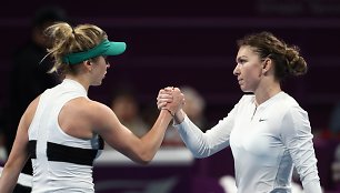 Elina Svitolina ir Simona Halep