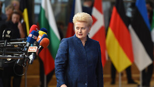 Dalia Grybauskaitė Europos Vadovų Taryboje Briuselyje