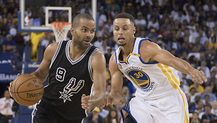 Tony Parkeris ir Stephenas Curry