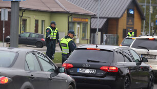 Policijos reidas Kauno Europos pr.