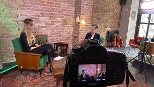 Laura Digrytė- &Scaron;ertvytienė ir laidos vedėjas Dalius Stankevičius