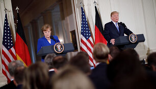Angela Merkel ir Donaldas Trumpas