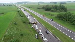 Dviejų BMW avarija netoli Kryžkalnio