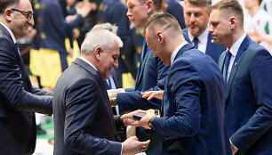 Željko Obradovičius ir &Scaron;arūnas Jasikevičius