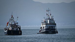 Flotilė / FETHI BELAID / AFP