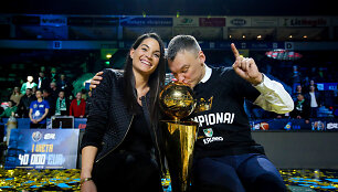&Scaron;arūnas Jasikevičius ir Anna Douka