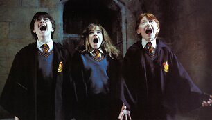 Danielis Radcliffe'as, Emma Watson, Rupertas Grintas filme &bdquo;Haris Poteris ir i&scaron;minties akmuo&ldquo;