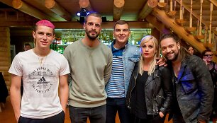 Donatas Montvydas, Justinas Jarutis, Rolandas Mackevičius, Inga Jankauskaitė ir Leonas Somovas