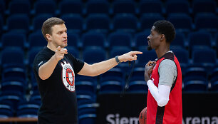 Dainius Adomaitis ir Manny Harrisas