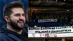 L.Kleiza sulaukė &bdquo;Žalgirio&ldquo; sirgalių atsako