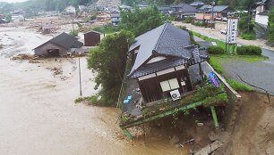 Potvynio Japonijoje padariniai