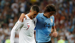 Cristano Ronaldo ir Edinsonas Cavani 