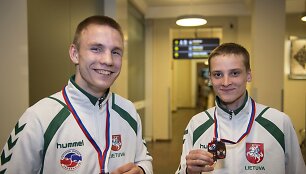 Europos čempionato prizininkai Vytautas Balsys ir Artūras Zinkovskis