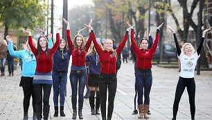 „Flash mob“ akcija Laisvės alėjoje