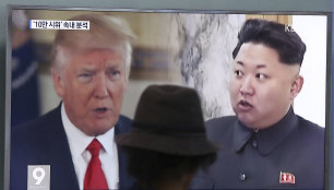 Donaldas Trumpas ir Kim Jong Unas