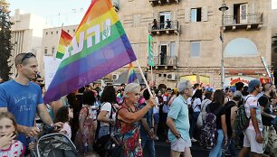 Jeruzalėje tūkstančiai žmonių dalyvavo homoseksualų parade