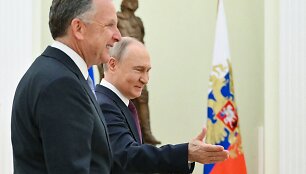 Steve'as Witkoffas ir Vladimiras Putinas