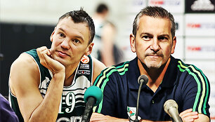 &Scaron;arūnas Jasikevičius ir Ilias Zouras