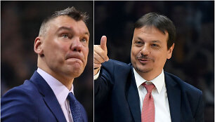 &Scaron;arūnas Jasikevičius ir Erginas Atamanas
