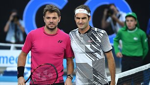 Rogeris Federeris prie&scaron; Staną Wawrinką