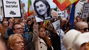Protestas Lenkijoje prie&scaron; abortų draudimą, 2023 m.