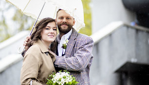 Grupės „Sisters On Wire“ gitaristo Filipo Gusevo ir Marijos Trapkevič vestuvės